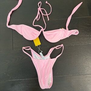 Bananhot pink bikini with tags and liner